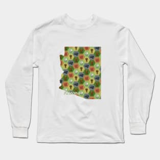 Arizona State Map Board Games Long Sleeve T-Shirt